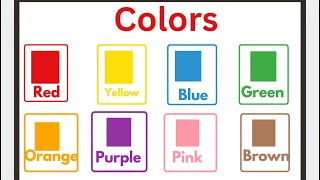 Colors name for kids Learn Colors name preschool learning [upl. by Adamok707]