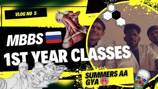 MBBS RUSSIA 🇷🇺 1st YEAR CLASSES  KABARDINO BALKARIAN  SUMMERS AAGYE RUSSIA ME 🥵 [upl. by Effie734]