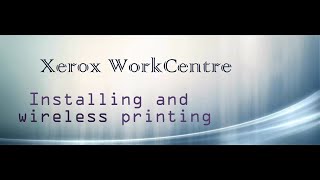 Xerox WorkCentre 3025 B205  Installing and wireless printing [upl. by Irahs]