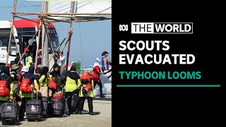 South Korea evacuates tens of thousands of scouts ahead of Typhoon Khanun [upl. by Emmi]