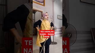 TES HAFALAN NAMA  NAMA HARI tishaqiana [upl. by Marx466]