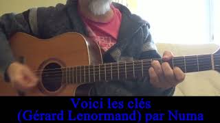 Toto Cutugno Voici les clés  Gérard Lenorman  Cover guitarevoix Reprise chanson française 1976 [upl. by Zoldi]