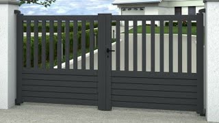 100 METAL FRONT GATE DESIGN FOR YOUR HOME IN 2021 [upl. by Noraf]