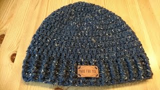 Siems XXL Mens Hat  Crochet  Tutorial  English [upl. by Sirref]