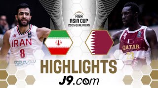 Iran survive vs Qatar in overtime thriller  J9 Highlights  FIBA Asia Cup 2025 Qualifiers [upl. by Alva396]