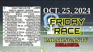 MMTCI LIVE RACING TIPS OCT 25 2024 FRIDAY PARATINGAN TV [upl. by Ycnalc]