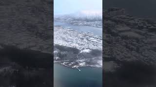 Landing in Tromsø Norway [upl. by Ennovyhs]