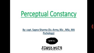 Perceptual constancy size shape colour distance [upl. by Macur]