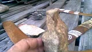 The Boomerang Stone Aboriginal AerodynamicWoodcarving Tool [upl. by Nolek]