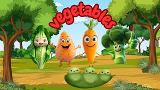 vegetables song for kids  vegetables naming  smart kids for learning [upl. by Anelagna]