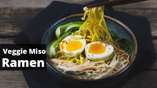 Wie koche ich eine Veggie Miso Ramen  10 Minuten 🍜 [upl. by Johnstone344]