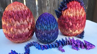 Gemstone Dragons and Dragonscale Eggs 3D Print Timelapse 🕑🐉 [upl. by Solana]