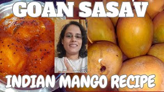 Mango RecipeGoan Ghotache Sasav Mango Sasav Goan StyleMango Sasav without coconut Mango Sasav [upl. by Beverle]