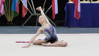 Gimnastyka artystyczna Gdynia Rhythmic Stars 2019  Finał skakanka juniorki [upl. by Akinnej251]