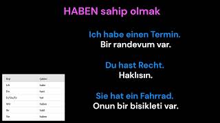 22 HABEN sahip olmak [upl. by Ehsrop]