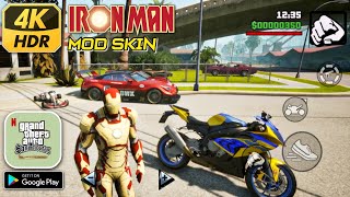 GTA SA Definitive Edition Mobile Android MOD IRON MAN Graphics GFX Realistic 4K HDR [upl. by Ednargel]