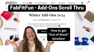 Fabfitfun  AddOns Scroll Thru  Winter 2024 Spoilers [upl. by Leahcimluap]