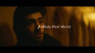 ZAYN Zhavia Ward  A Whole New World Lyrics Video From quotAladdinquot [upl. by Winchester931]