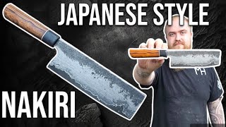 Forging a Japanese NAKIRI from Wrought Iron  Knifemaking  Martin Huber Knives [upl. by Jethro]