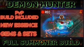 🔴BEST DEMON HUNTER PvP DOT SUMMONER  WITH BUILD diabloimmortal pvp gameplay 1080p60fps [upl. by Bowden321]