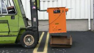 Storch Products  Fork Lift Magnetic Vehicle Sweeper HiLo [upl. by Ellehsim]