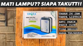 SOLUSI EFEKTIF MATI LAMPU  Amara Mini ACDC Air Pump AA6603  Mesin Aerator REVIEW AMIS [upl. by Poulter464]