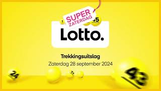 Lotto trekkingsuitslag 28 september 2024 [upl. by Argyle]