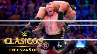 LUCHA COMPLETA — Goldberg vs Brock Lesnar WrestleMania 33 [upl. by Eicyak]