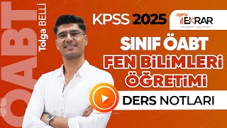 2025 KPSS Sınıf ÖABT Fen Bilimleri Öğretimi Bilimin Doğası  Tolga Belli [upl. by Adlecirg]