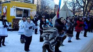 Inuit Dance Winterlude  Bal de Neige  Danse Inuit 2012 [upl. by Atinus]