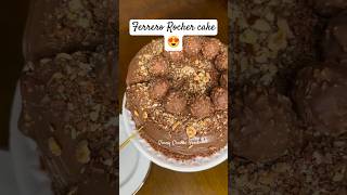 Ferrero rocher cake🍰cake ferrerorocher dessert viralyoutubeshort trendingshorts trendingfood [upl. by Ydna]