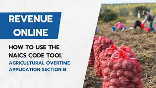 How to Find and Use NAICS Codes for Oregons Agricultural Overtime Application [upl. by Anemolif]