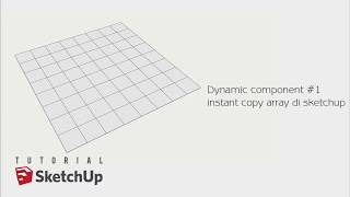 Tutorial parametric Copy array Sketchup [upl. by Yelnahs]