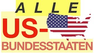 All US states  Alle US Bundesstaaten [upl. by Notnek]