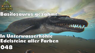 ARK LOST ISLAND  Basilosaurus gezähmt Blaue Grüne amp Rote Edelsteine Lets Play [upl. by Ennailuj810]