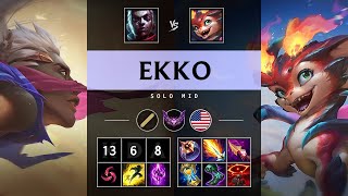 Ekko Mid vs Smolder Legendary  NA Master Patch 1423 [upl. by Yetnruoc]