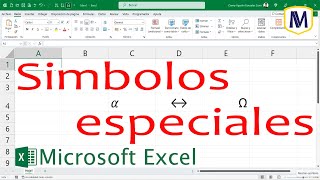 Insertar símbolos y caracteres especiales – Microsoft Excel curso en línea [upl. by Sinne]