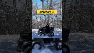 Karda atv ile kamp metins eğlence kamp shorts [upl. by Oderfla]