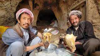 Exploring the scariest cave in Afghanistan in 2024  Living in the cave Village life in Afghanistan [upl. by Lewiss806]