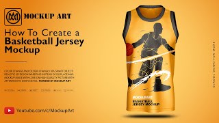 How to create a Baseball Jersey Mockup  Photoshop Mockup Tutorial [upl. by Ennairrek707]