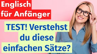 Englisch für Anfänger Verstehst du diese grundlegenden Sätze [upl. by Anett]