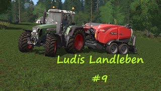 LS17  Ludis Landleben 9  Siloballen pressen und stapeln [upl. by Panta]