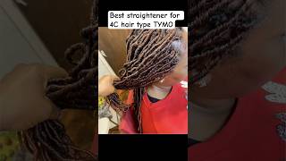 Best straightener for 4C hair type TYMO tymobeauty hairstyles braidhairstyle boxbra sleekhair [upl. by Galloway]