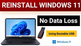 How to Reinstall Windows 11 Without Losing Data  Windows 11 Reinstall Kaise Karen Bina Data Loss [upl. by Eintihw]