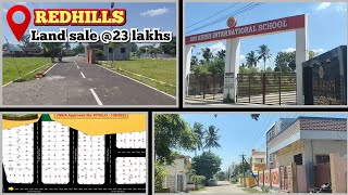 ID158 Villa plots sale at Redhills Angadu Sriram Nagar [upl. by Atineb]