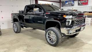 2020 Chevy 2500HD with BDS 65” lift on 37s and 24x12 [upl. by Gnos169]