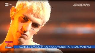 Eurovision Achille Lauro prova a conquistare San Marino  La vita in diretta 10022022 [upl. by Sayre]