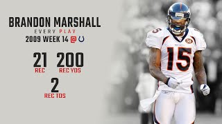 Historic Performances  Brandon Marshalls RecordBreaking 21 Reception Game  Indianapolis Colts [upl. by Maer]