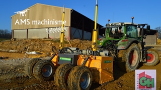 GHterrassement  Nivelage  fendt 724  niveleuse guidage lazer [upl. by Paugh]