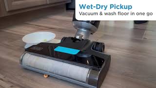 BLACKDECKER Vacuum  Wash Duo MultiSurface Cordless with Accessories  BXUVXA01 [upl. by Elocan]